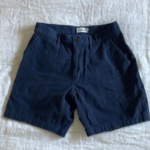 Taylor Stitch Shorts Navy Blue Size 30